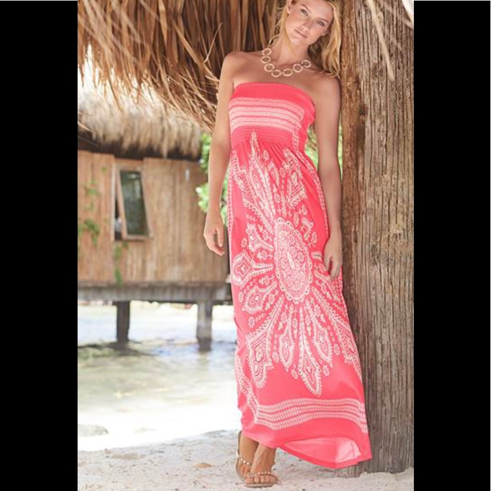 Venus Bandeau Maxi Dress Cover-Up size large